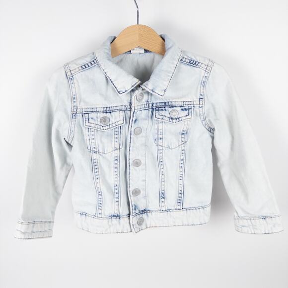 H&M Casual Denim Jacket Light Wash Blue Toddler Size 2T‎ - Picture 1 of 6